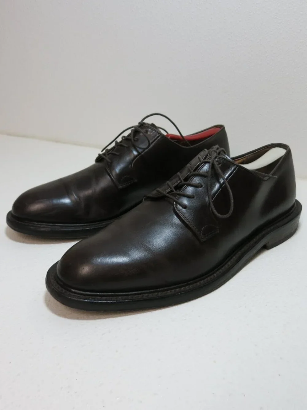 J. Crew Oil Tanned Leather Dress Derby Oxfords Men's Footwear Shoes Italy Sz 10